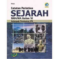 Image of Catatan Peristiwa SEJARAH XI